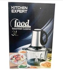 Kitchen Expert Food Processor 3L Stainless Steel and glass bowl(READ DESCRIPTION