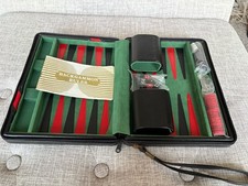 Harrods Backgammon Set, With Zipped Case For Travel. New (Other)
