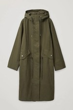 COS Long Hooded Parka Coat