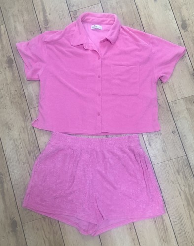Hollister pink towelling - pink,