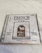 Vintage 90s PC Software Retro French Tutor CD-ROM