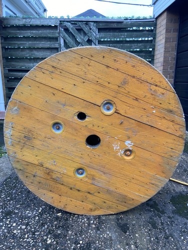Solid wooden cable - wooden, drum