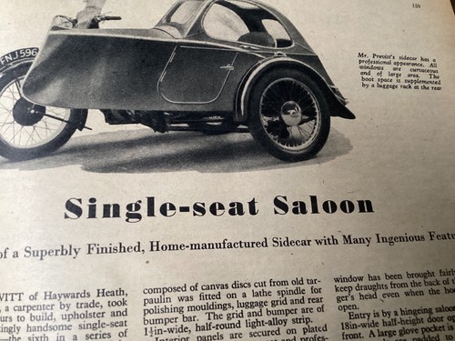 Home built diy sidecar period - built,
