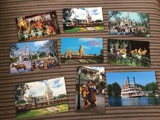 9 VINTAGE DISNEY POSTCARDS -