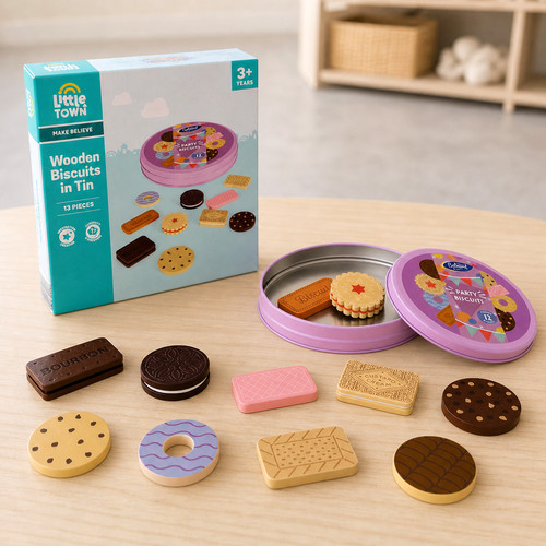 Little town wooden toy - town,