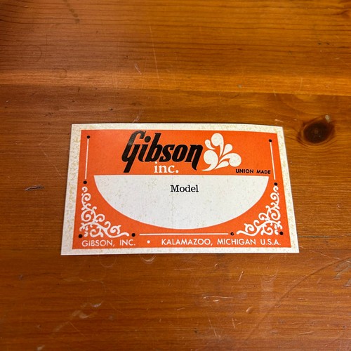 Early 1970 gibson blank - early,