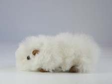 10cm Small White Alpaca Fur