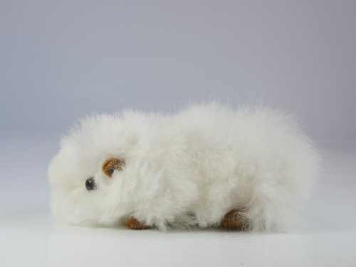 10cm small white - 10cm, alpaca