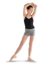 Bloch Dance Girls Soft Knit Warm Up Shorts Grey Marle Size Child Medium