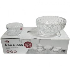 7Pcs Footed Glass Bowls Set