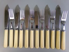 Vintage Fish Cutlery Set. 6