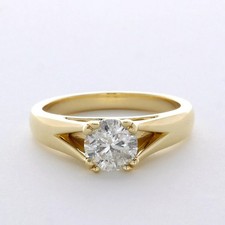 Solid 14K Gold Solitaire