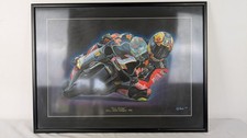 Max Biaggi 250cc World Champion 1996 Moto GP Framed Art 70cm x 52m