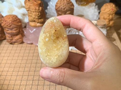 Small natural citrine - natural, geode
