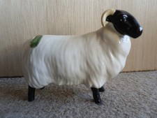 Beswick - Small Black Faced Ram Figurine