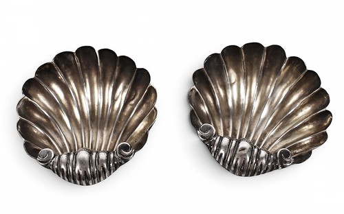 Pair antique sterling - pair,