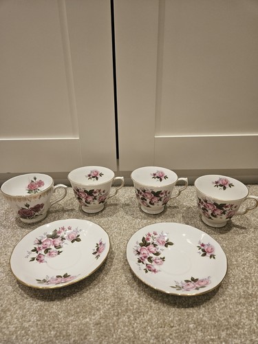 Queen anne bone china - china, roses