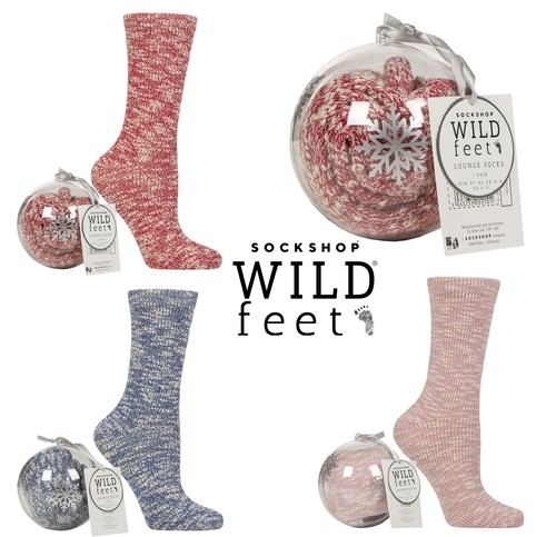 Bauble gift boxed lounge - lounge, socks
