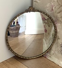 Vintage antique convex gold - convex,