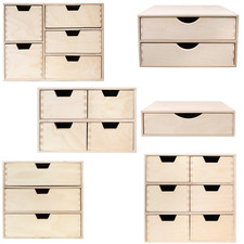 Wooden Chest of Drawers | Storage Box Desk Organiser for the Office