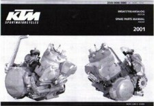 2001 KTM 250 300 380 SX MXC EXC Engine Spare Parts Manual : 320815