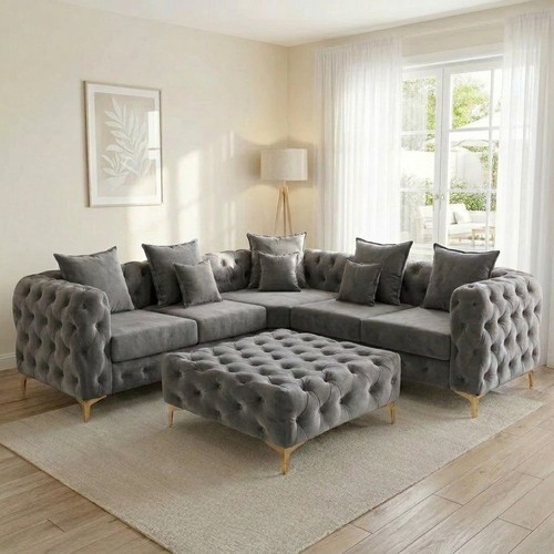 Chesterfield corner sofa - sofa, 4,5,6