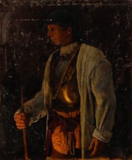 George Weissbort (1928-2013) - Oil, Studio Model in Historical Costume