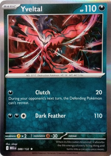 088 132 yveltal rare - 088/132, holo