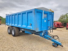 KEN WOOTTON 14 Tonne Grain Trailer, Sprung Drawbar, Flotation Tyres, Rollover...