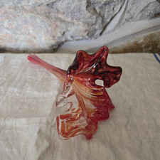 vintage cranberry red blown