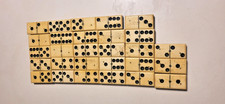 Vintage Ivory/Brass Domino Set