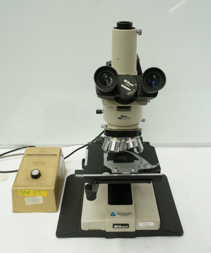 Nikon optiphot microscope - nikon, microscope.