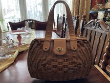 Laura Ashley Straw Handbag