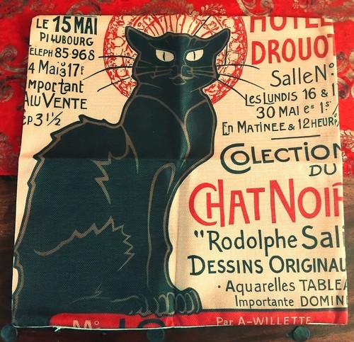 Chat noir retro - noir,