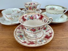Mismatched China Tea Cups and