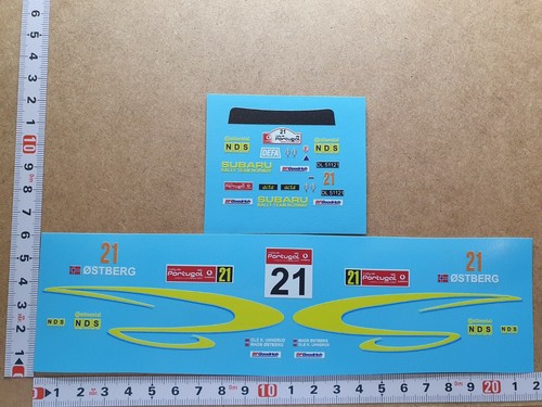 Decals subaru impreza wrc - 1/24,