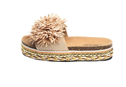 Women boho beige - women’s, fringe