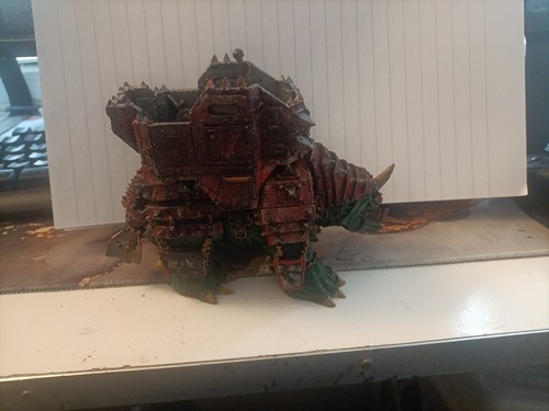 Painted ork squiggoth - painted,