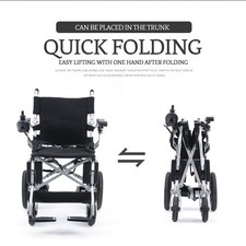 Lightweight Foldable Electric Wheelchair All Terrain 4 Wheels Mobility Scooter