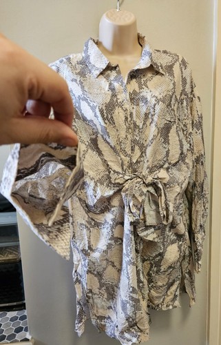 Snakeskin print tie - snakeskin,