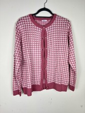 Damart Knitted Cardigan, Pink