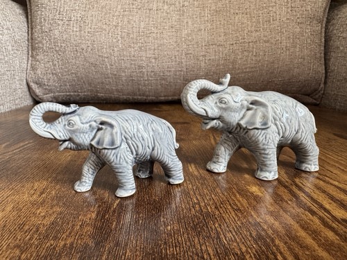 Vintage pair grey ceramic - vintage,