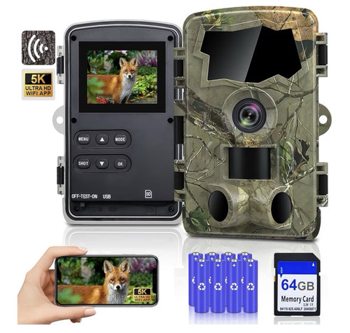 Wifi bluetooth trail camera - 5k,