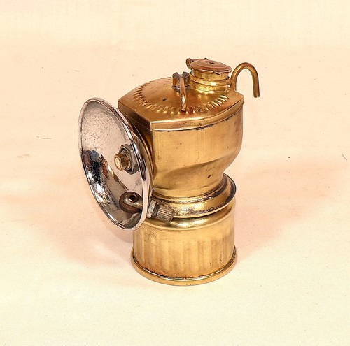 Antique justrite brass carbide - justrite,