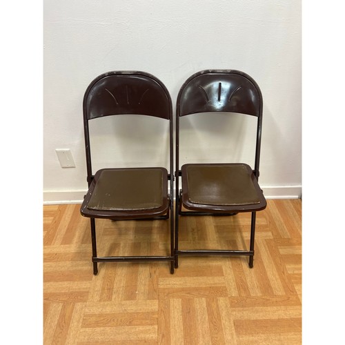 Vintage metal folding chairs - vintage,