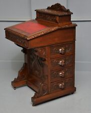 Victorian Carved Oak Davenport