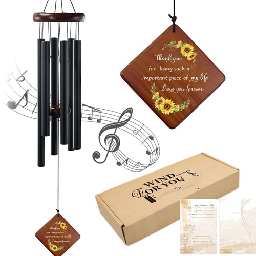 Sunflower wind chime with - wind,