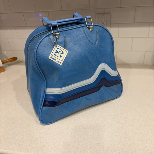 Vintage blue brunswick - vintage, bowling