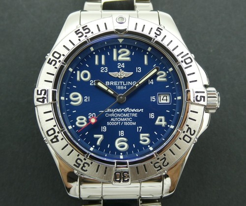 Breitling superocean blue dial - superocean,