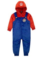 Super Mario Jumpsuit | Bodysuit for Boys | Fleece Pyjamas for Kids
